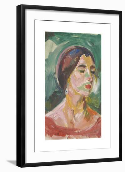 Birgit Prestøe, Portrait Study-Edvard Munch-Framed Premium Giclee Print
