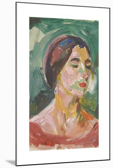 Birgit Prestøe, Portrait Study-Edvard Munch-Mounted Premium Giclee Print