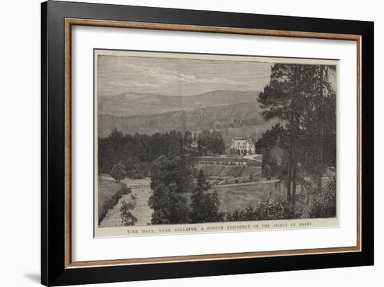 Birk Hall, Near Ballater, a Scotch Residence of the Prince of Wales-null-Framed Giclee Print
