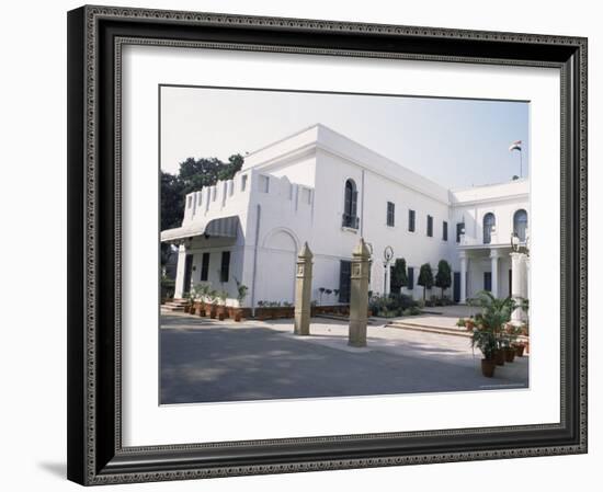 Birla House, in the Grounds of Which Mahatma Gandhi was Assassinated, Delhi, India-John Henry Claude Wilson-Framed Photographic Print