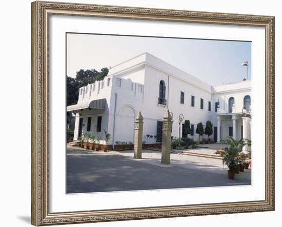 Birla House, in the Grounds of Which Mahatma Gandhi was Assassinated, Delhi, India-John Henry Claude Wilson-Framed Photographic Print