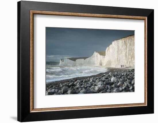 Birling Gap and the Seven Sisters chalk cliffs, East Sussex, South Downs National Park, England-Ben Pipe-Framed Photographic Print