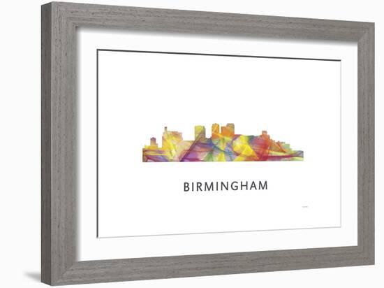 Birmingham Alabama Skyline-Marlene Watson-Framed Giclee Print