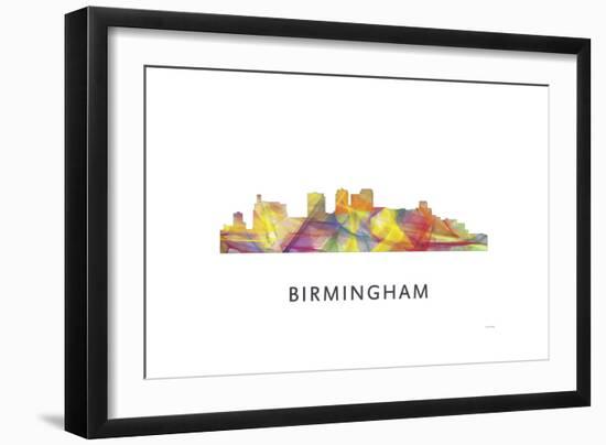 Birmingham Alabama Skyline-Marlene Watson-Framed Giclee Print