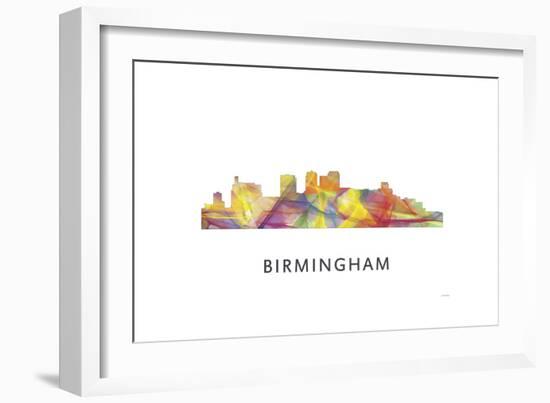 Birmingham Alabama Skyline-Marlene Watson-Framed Giclee Print