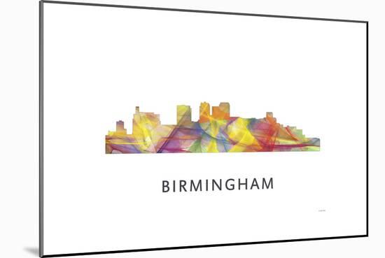 Birmingham Alabama Skyline-Marlene Watson-Mounted Giclee Print