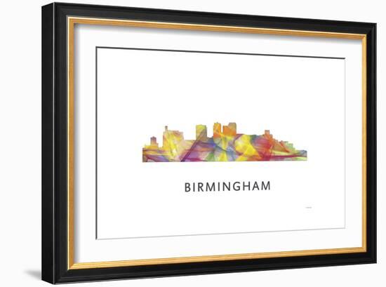 Birmingham Alabama Skyline-Marlene Watson-Framed Giclee Print