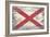 Birmingham, Alabama - State Flag - Barnwood Painting-Lantern Press-Framed Art Print