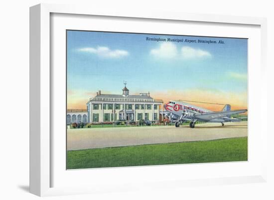 Birmingham, Alabama - View of the Municipal Airport-Lantern Press-Framed Art Print