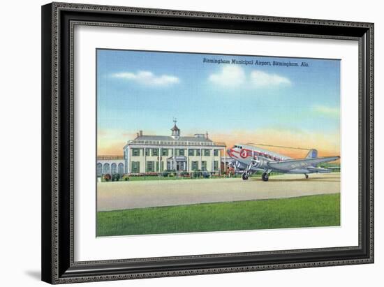 Birmingham, Alabama - View of the Municipal Airport-Lantern Press-Framed Art Print