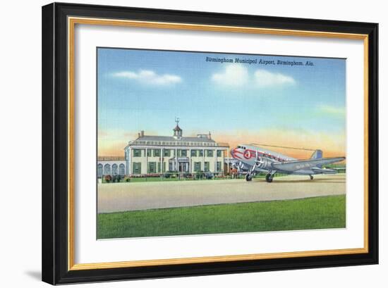 Birmingham, Alabama - View of the Municipal Airport-Lantern Press-Framed Art Print