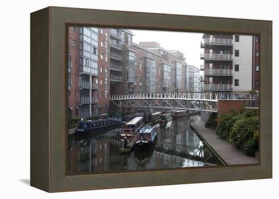 Birmingham Canal Navigations (BCN), Birmingham, West Midlands, England, United Kingdom, Europe-Graham Lawrence-Framed Premier Image Canvas