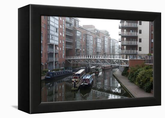 Birmingham Canal Navigations (BCN), Birmingham, West Midlands, England, United Kingdom, Europe-Graham Lawrence-Framed Premier Image Canvas