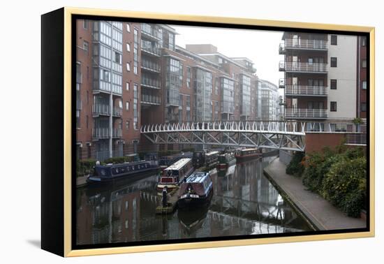 Birmingham Canal Navigations (BCN), Birmingham, West Midlands, England, United Kingdom, Europe-Graham Lawrence-Framed Premier Image Canvas