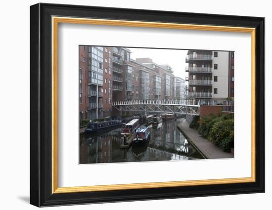 Birmingham Canal Navigations (BCN), Birmingham, West Midlands, England, United Kingdom, Europe-Graham Lawrence-Framed Photographic Print