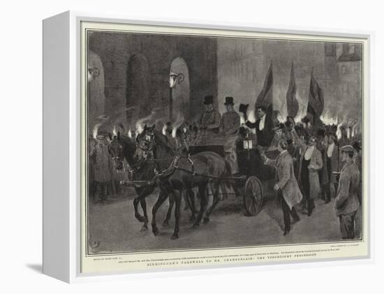 Birmingham's Farewell to Mr Chamberlain, the Torchlight Procession-Frank Dadd-Framed Premier Image Canvas