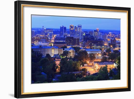 Birmingham Skyline at Twilight, Birmingham, Alabama, United States of America, North America-Richard Cummins-Framed Photographic Print