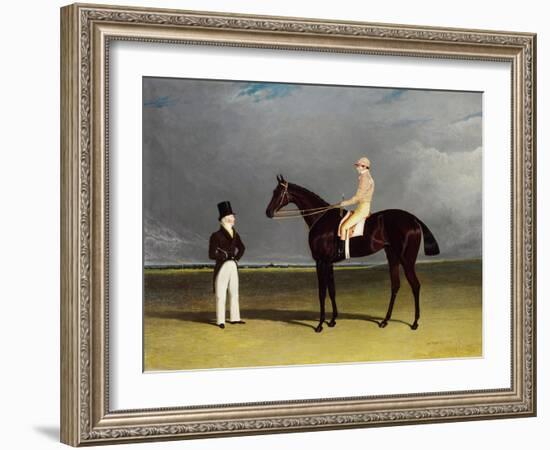 Birmingham with Patrick Conolly Up, and His Owner, John Beardsworth-John Frederick Herring-Framed Giclee Print