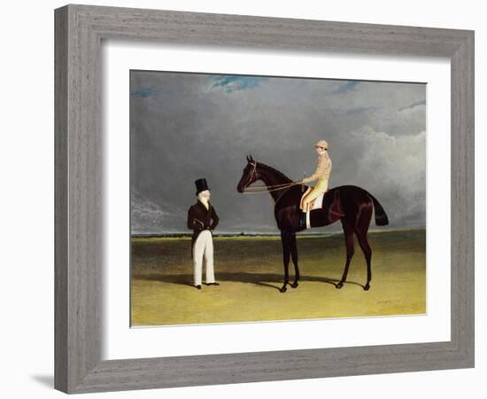 Birmingham with Patrick Conolly Up, and His Owner, John Beardsworth-John Frederick Herring-Framed Giclee Print