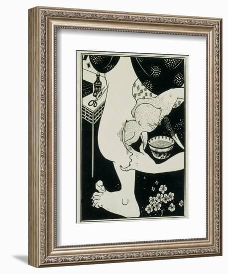 Birth from the Calf of the Leg, 19th Century-Aubrey Beardsley-Framed Giclee Print