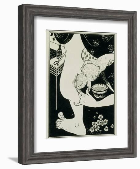 Birth from the Calf of the Leg, 19th Century-Aubrey Beardsley-Framed Giclee Print