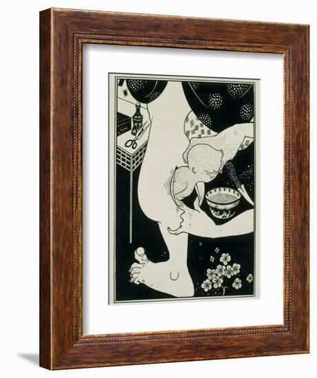 Birth from the Calf of the Leg, 19th Century-Aubrey Beardsley-Framed Giclee Print