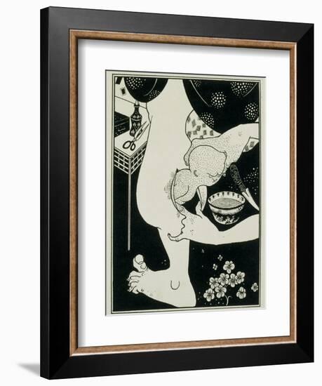 Birth from the Calf of the Leg, 19th Century-Aubrey Beardsley-Framed Giclee Print