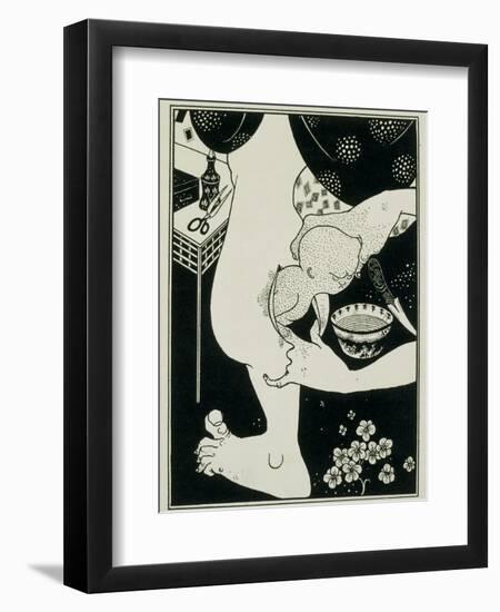 Birth from the Calf of the Leg, 19th Century-Aubrey Beardsley-Framed Giclee Print