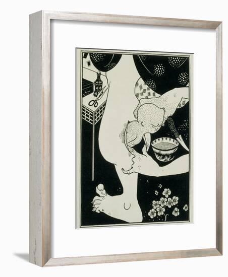 Birth from the Calf of the Leg, 19th Century-Aubrey Beardsley-Framed Giclee Print