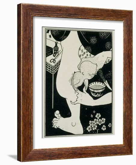 Birth from the Calf of the Leg, 19th Century-Aubrey Beardsley-Framed Giclee Print