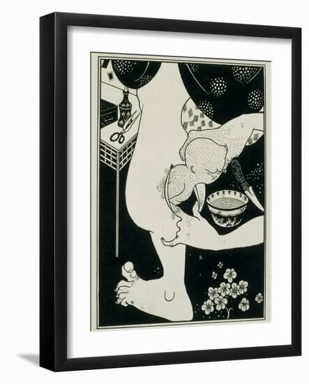 Birth from the Calf of the Leg, 19th Century-Aubrey Beardsley-Framed Giclee Print