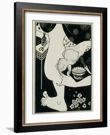 Birth from the Calf of the Leg, 19th Century-Aubrey Beardsley-Framed Giclee Print