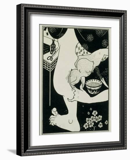 Birth from the Calf of the Leg, 19th Century-Aubrey Beardsley-Framed Giclee Print