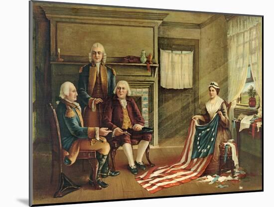 Birth of Our Nation's Flag, 1893-G. H. Weisgerber-Mounted Giclee Print