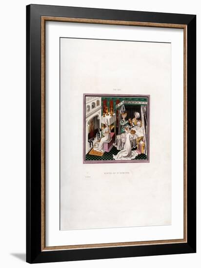 Birth of St Edmund, 1433-Henry Shaw-Framed Giclee Print