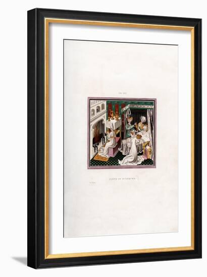 Birth of St Edmund, 1433-Henry Shaw-Framed Giclee Print