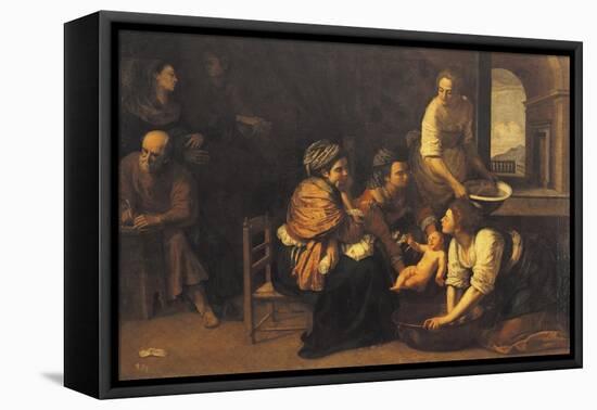 Birth of St John the Baptist, 1633-1635-Artemisia Gentileschi-Framed Premier Image Canvas