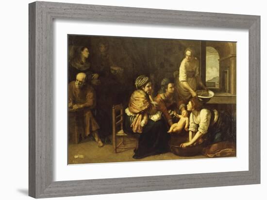 Birth of St. John the Baptist, 1633-1635-Artemisia Gentileschi-Framed Giclee Print