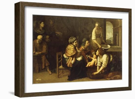 Birth of St. John the Baptist, 1633-1635-Artemisia Gentileschi-Framed Giclee Print