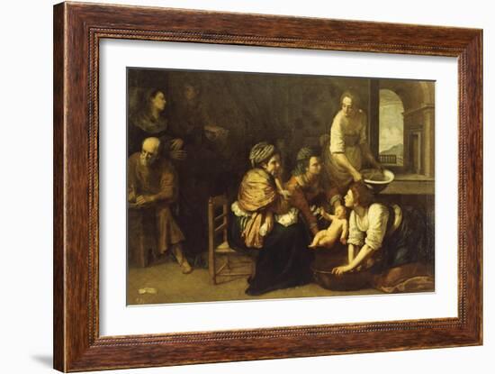 Birth of St. John the Baptist, 1633-1635-Artemisia Gentileschi-Framed Giclee Print