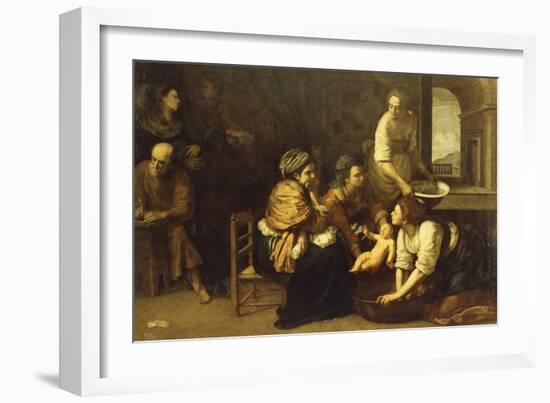 Birth of St. John the Baptist, 1633-1635-Artemisia Gentileschi-Framed Giclee Print