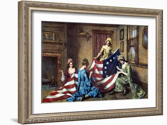 Birth of the Flag-Henry Mosler-Framed Giclee Print