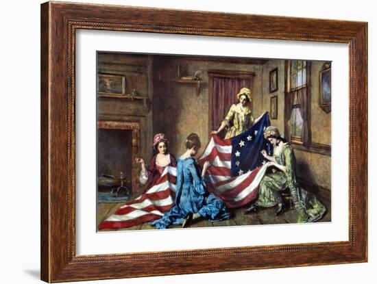 Birth of the Flag-Henry Mosler-Framed Giclee Print