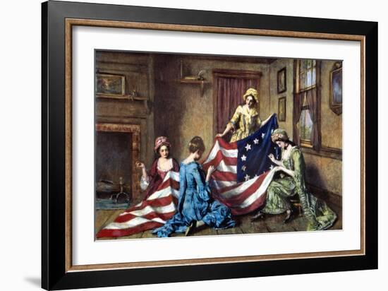 Birth of the Flag-Henry Mosler-Framed Giclee Print