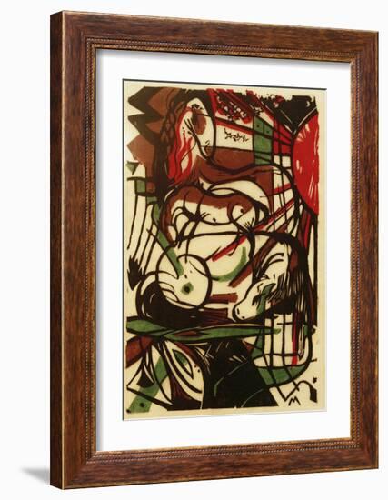 Birth of the Horses-Franz Marc-Framed Giclee Print