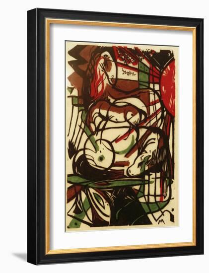 Birth of the Horses-Franz Marc-Framed Giclee Print