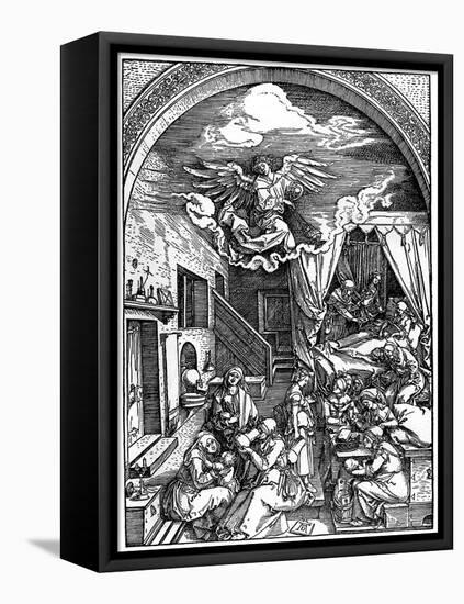 Birth of the Virgin, 1502-1505-Albrecht Durer-Framed Premier Image Canvas