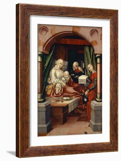 Birth of the Virgin, 1512-Hans Fries-Framed Giclee Print