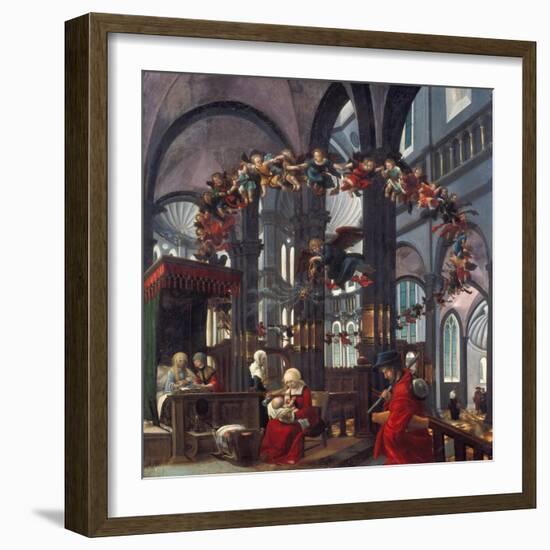 Birth of the Virgin Mary, about 1520-Albrecht Altdorfer-Framed Giclee Print