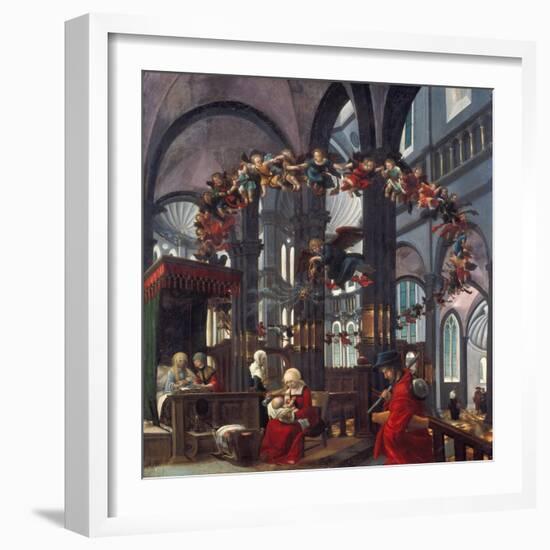 Birth of the Virgin Mary, about 1520-Albrecht Altdorfer-Framed Giclee Print